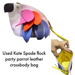 Kate Spade flock party parrot bag